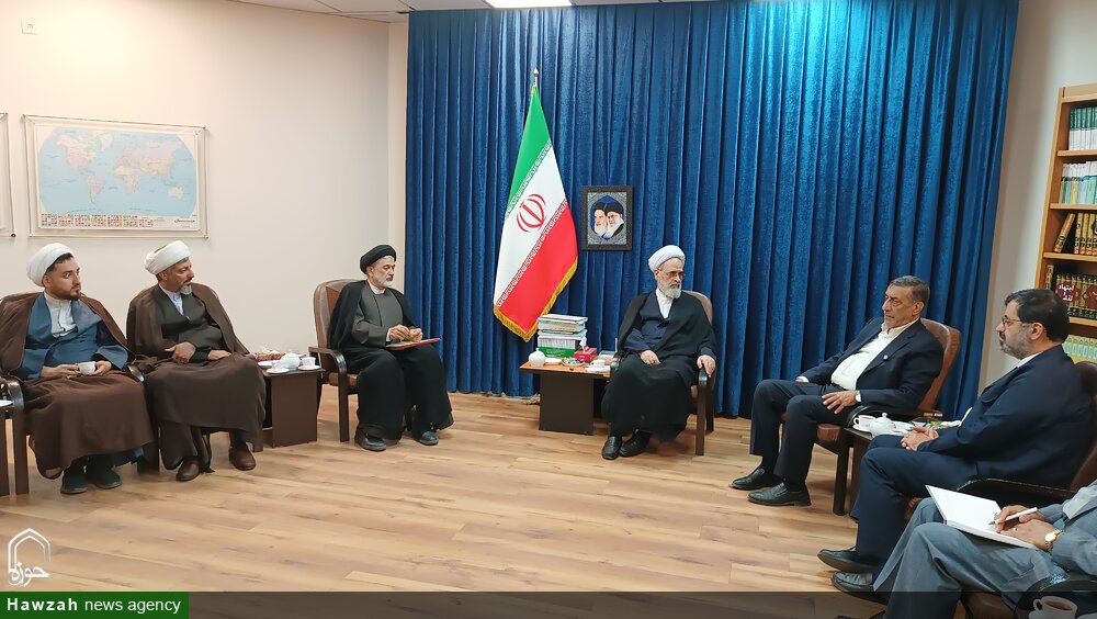 دیدار معاون اجرایی رئیس جمهوری با آیت الله اعرافی