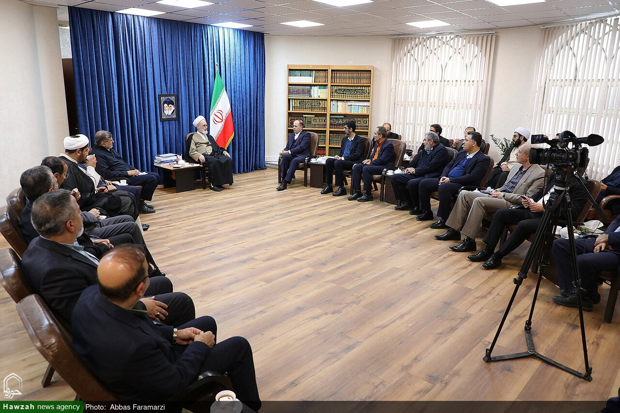 تصاویر/ دیدار وزیر جهاد کشاورزی با آیت الله اعرافی