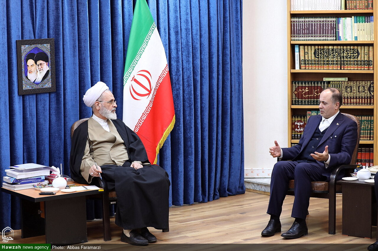 تصاویر/ دیدار وزیر جهاد کشاورزی با آیت الله اعرافی