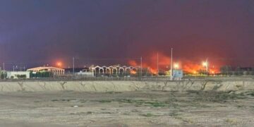 حمله پهپادی و موشکی به پایگاه ارتش تروریستی آمریکا در کویت و بحرین